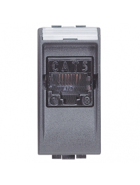 bticino living international presa rj45 categoria 5e utp 1 posto bticino l4261at5