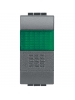 bticino living international pulsante unipolare + portalampada con diffusore verde 1 posto bticino l4038v
