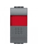 bticino living international pulsante unipolare + portalampada con diffusore rosso 1 posto bticino l4038r