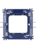 bticino living light supporto unico 2 moduli graffette bticino ln4702g