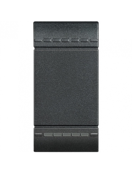 bticino living light  copritasto Illuminabile 1 posto 1 funzione antracite  bticino l4915n