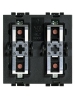 bticino living light  comando speciale per carichi singoli e doppi 2 posti bticino l4652/2