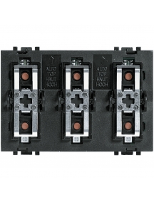 bticino living light  comando speciale per carichi singoli e doppi 3 posti bticino l4652/3