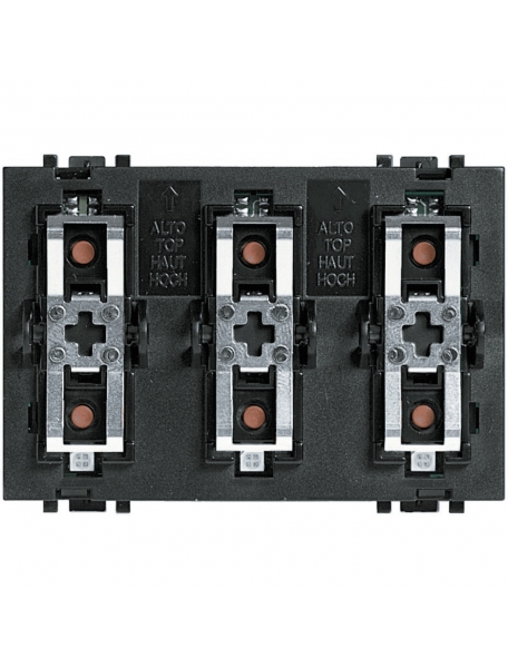 bticino living light  comando speciale per carichi singoli e doppi 3 posti bticino l4652/3