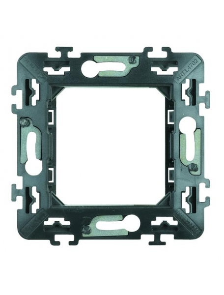 bticino living international  supporto unico 2 moduli graffette bticino l4702g