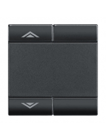 bticino living  copritasto su giu' illuminabile 2 posti bticino l4911m2ahn