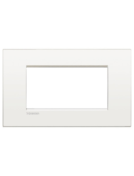 bticino  living light  placca 4 posti bianco puro bticino lnc4804bn