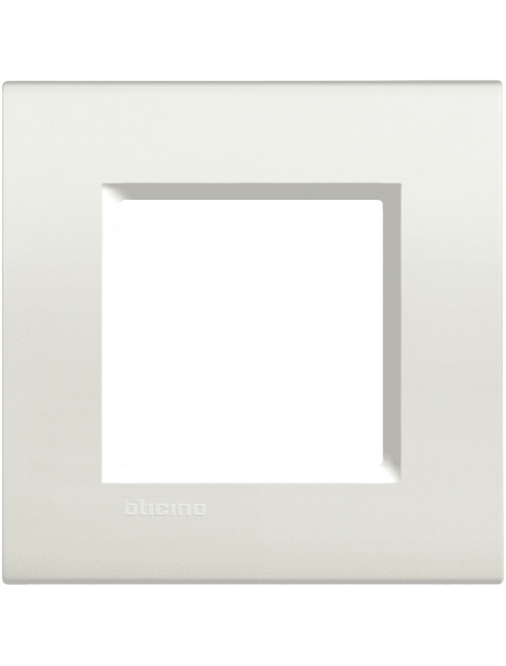 bticino  living light  placca 2 posti bianco bticino lna4802bi