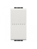 bticino living light   pulsante unipolare 10a assiale 1 posto bticino n4055n