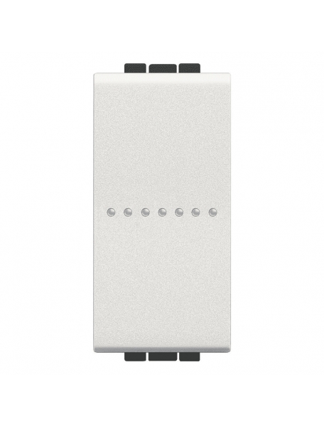 bticino living light   pulsante unipolare 10a assiale 1 posto bticino n4055n