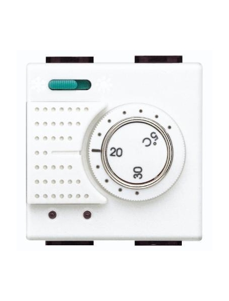 bticino living light termostato ambiente elettronico con commutatore estate  inverno 2 posti bticino n4442