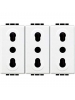 bticino living light  presa triplex bipasso 10 16a 3 posti bticino n4180/3