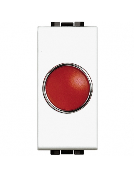 bticino living light  portalampada con diffusore rosso 1 posto bticino n4371r