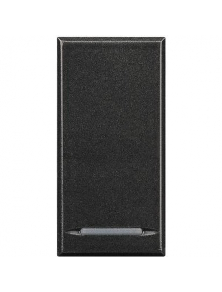 bticino axolute scura  copritasto 1 funzione 1 posto con lenti illuminabili bticino hs4915