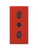 bticino axolute presa bipasso 10a 16a Rosso  bticino h4180r