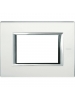 bticino axolute placca  3 moduli specchio acidato bticino ha4803vsa