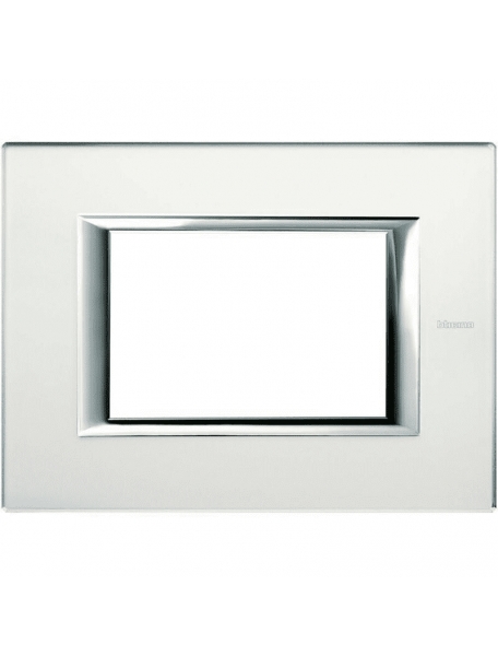 bticino axolute placca  3 moduli specchio acidato bticino ha4803vsa