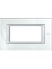 bticino axolute  placca  4 moduli specchio acidato bticino ha4804vsw