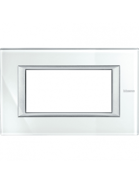 bticino axolute  placca  4 moduli specchio acidato bticino ha4804vsw