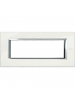 bticino axolute  placca  6 moduli bianco limoges bticino ha4806bg