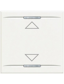 bticino axolute bianca  copritasto su giù 2 moduli bticino hd4911m2ah