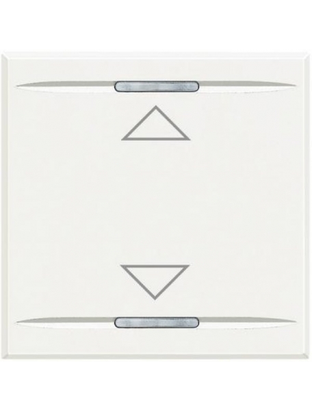 bticino axolute bianca  copritasto su giù 2 moduli bticino hd4911m2ah