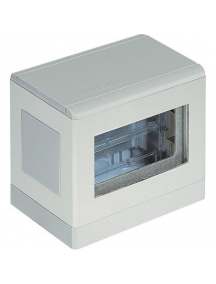 bticino   torretta bifacciale base resina corpo alluminio - 4+4 moduli su appositi supporti bticino 150655