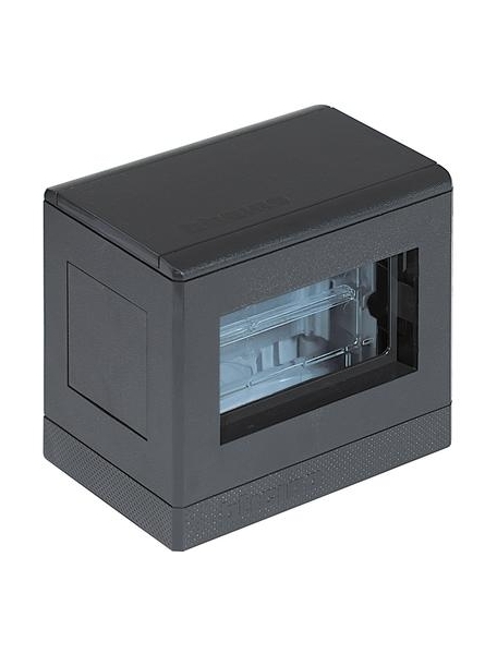 bticino torretta bifacciale in resina grigio antracite - 4+4 moduli su appositi supporti bticino 150650