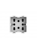 bticino matix  presa bipasso e schuko side bianca per  4box    bticino 4bx4b.am.h21