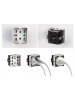 bticino matix  presa bipasso e schuko side bianca per  4box    bticino 4bx4b.am.h21