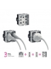bticino matix  presa bipasso e schuko side bianca per  4box    bticino 4bx4b.am.h21