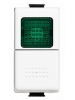 bticino matix  pulsante unipolare no 10a con diffusore verde bticino am5057v