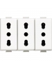 bticino matix   presa triplex bipasso 10a 16a bticino am5180/3