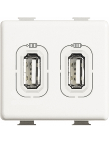 bticino matix caricatore usb 2 posti bticino am5285c2