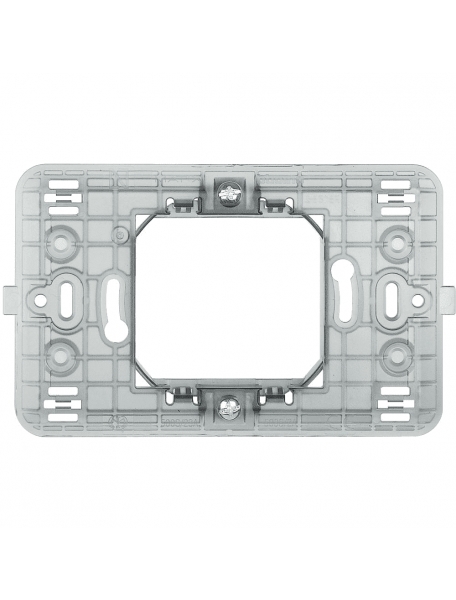 bticino matix  supporto a 2 moduli centrali dotato di graffette  bticino 500s/23a