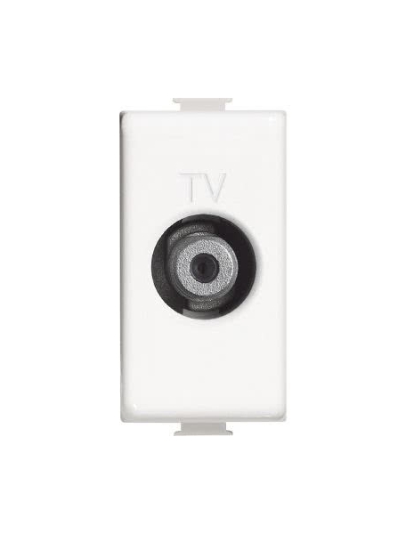 bticino matix presa coassiale tv tipo f 75ohm 1 modulo bticino am5202f