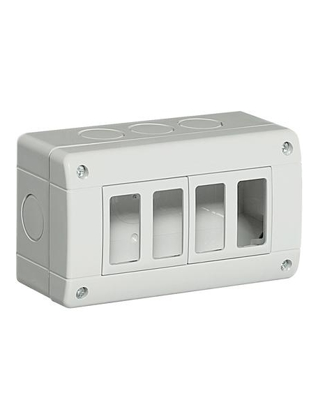 bticino matix contenitore 4 moduli ip40 idrobox  bticino 25404