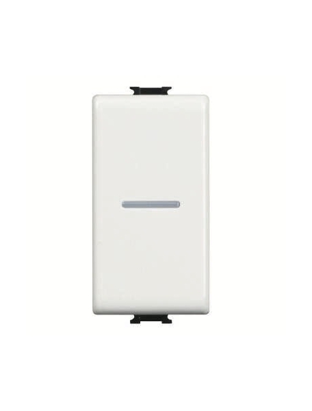 bticino matix pulsante unipolare assiale 10a illuminabile bticino am5055n