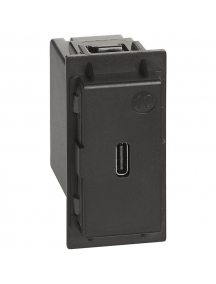 bticino living now  caricatore usb tipo c 1,1a bticino k4286c1