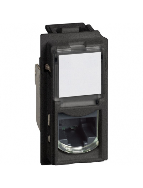 bticino living now  presa rj45 toolless di rete categoria 5 colore nero  bticino kg4279c5e