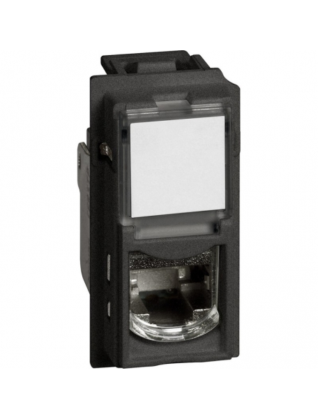 bticino living now  presa telefonica rj11 colore nero bticino kg4258rj11