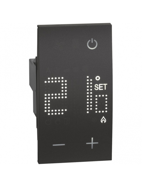 bticino living now termostato ambiente elettronico 230v  nero bticino kg4441