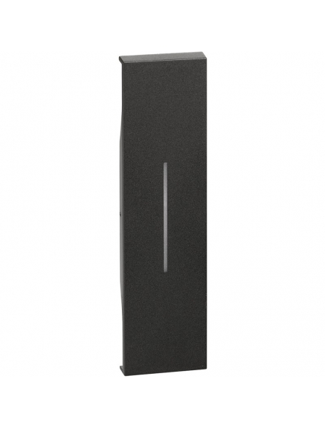 bticino living now cover illuminabile per comandi un modulo colore nero bticino kg01