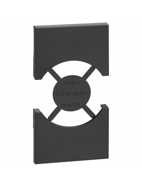 bticino living now cover per prese tedesche colore nero  bticino kg03