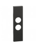bticino living now  cover nera per prese tv sat demiscelate 1 modulo bticino kg09