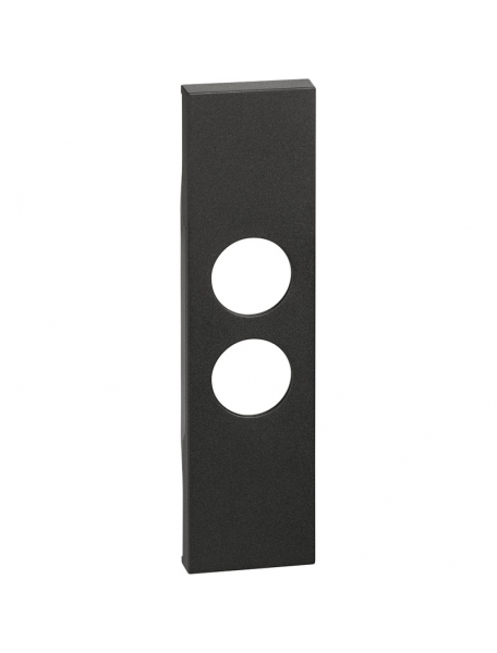 bticino living now  cover nera per prese tv sat demiscelate 1 modulo bticino kg09