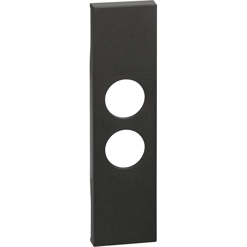 Bticino Living Now Copriplastra Rj11/Rj45 Con Presa Lampada, Lunghezza 1 Metro, Colore Nero