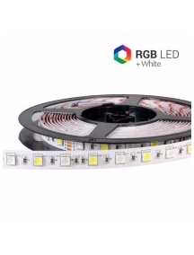 strip striscia led 12v ip68 stagna 72w smd5050 RGB+LUCE FREDDA  5 metri elt026