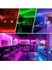 striscia strip rgb bobina 5 metri 72w smd 5050 300led ip20 24v multicolor super luminoso 0717