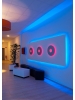 striscia strip rgb bobina 5 metri 72w smd 5050 300led ip20 24v multicolor super luminoso 0717